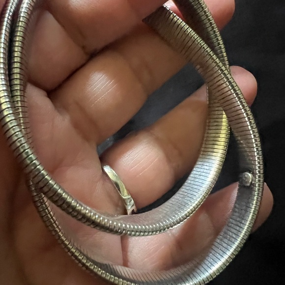 Vintage .999 Silver -Double Strand Flex  Band Bracelet ! - Picture 4 of 16